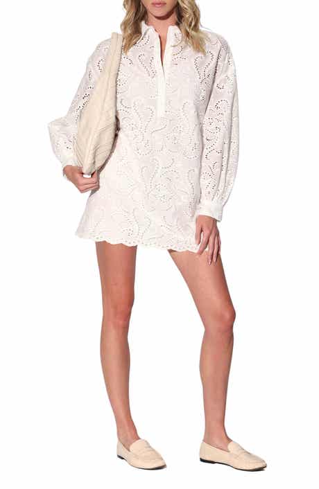 Lauraine Eyelet Cotton Minidress