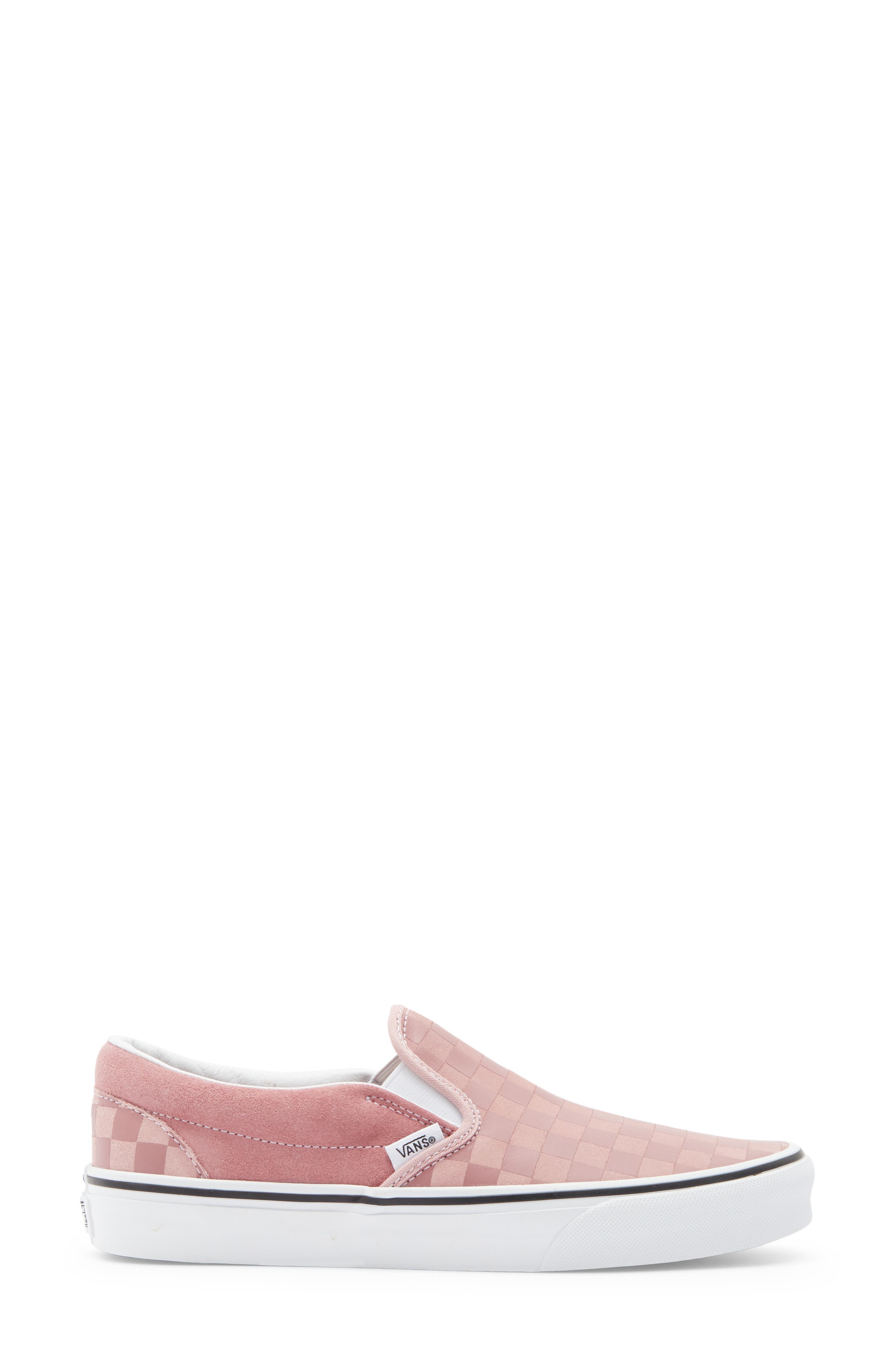 Gender Inclusive Classic Slip-On Sneaker, Alternate, color, CHECKERBOARD MAUVE