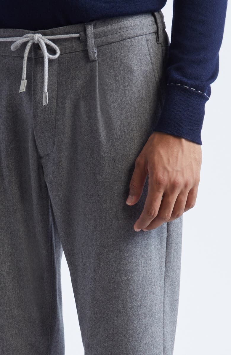 Eleventy Stretch Virgin Wool & Cashmere Pants, Alternate, color, Medium Gray Melange