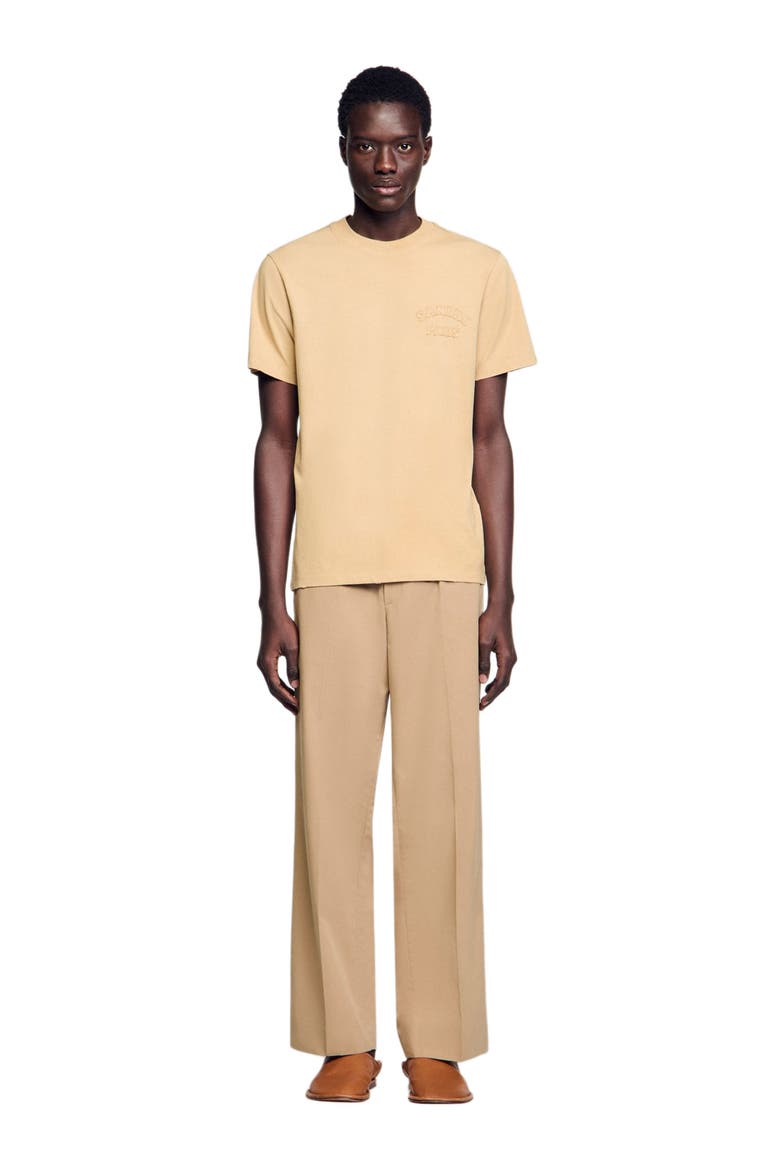Worn-effect T-shirt, Main, color, Sand.