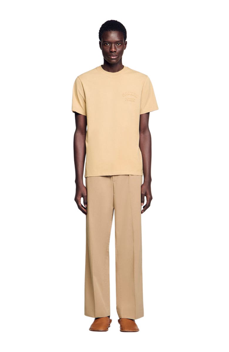 SANDRO Worn-effect T-shirt, Main, color, 