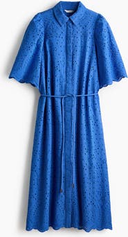 H&M Broderie-anglaise Cotton Shirt Dress