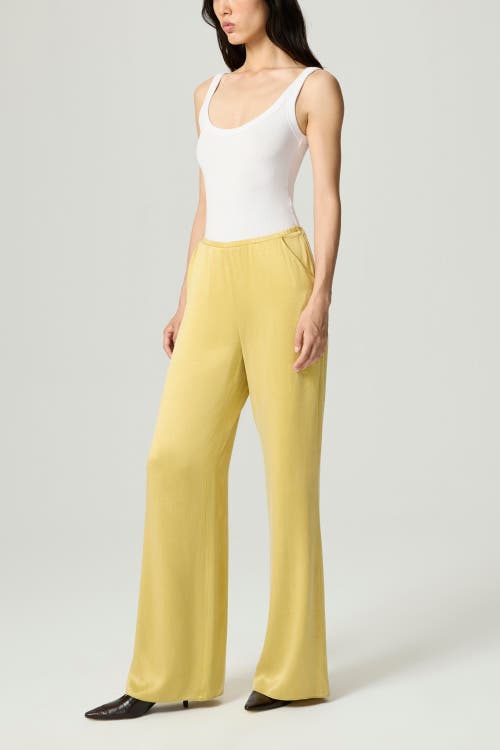 Nocturne Elastic-waist Relaxed Pants In Yellow