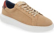 G Brown Puff Suede Low Top Sneaker