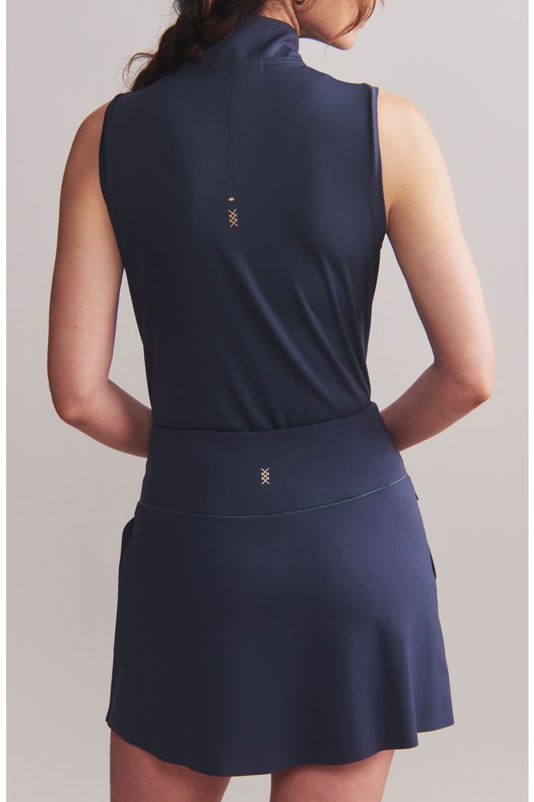 Course to Court Sleeveless Half Zip Top, Alternate, color, NAVY BLUE