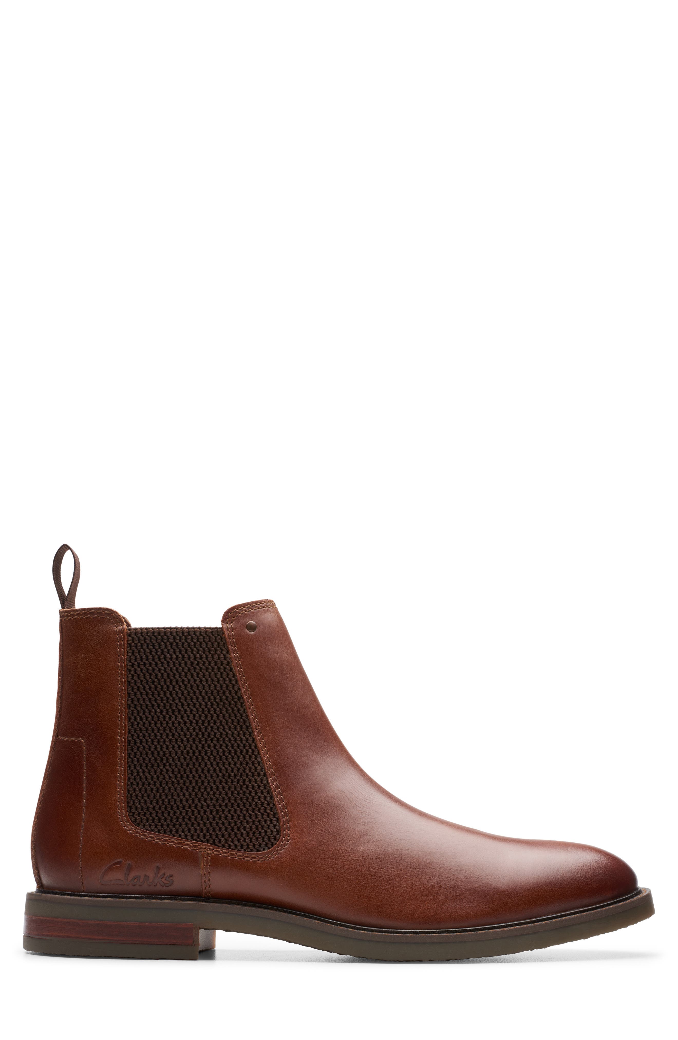 Clarks<sup>®</sup> Jaxen Easy Chelsea Boot, Alternate, color, Tan Leather