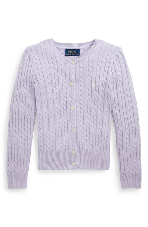 Kids' Mini Cable Knit Cotton Sweater (Toddler & Little Kid)