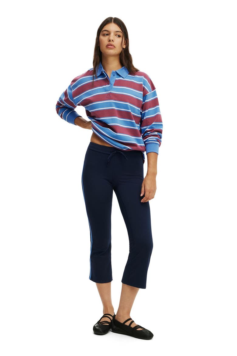 Women's Active Rugby Jersey, Alternate, color, Cherry Dream Ruby Stripe