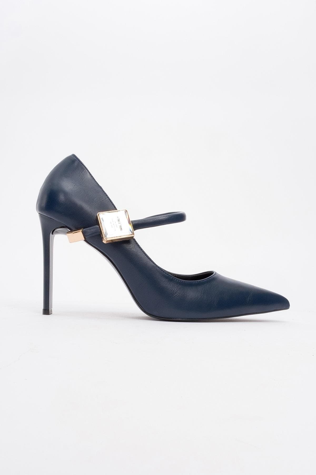 Prologue Shoes Pattaya Embellished Stiletto Pump, Alternate, color, Navy
