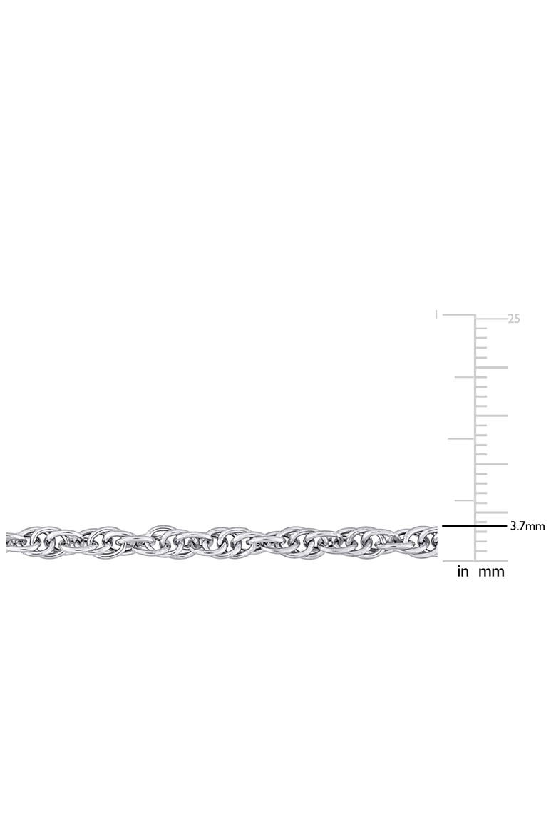 Singapore Link Chain Necklace, Alternate, color, SILVER
