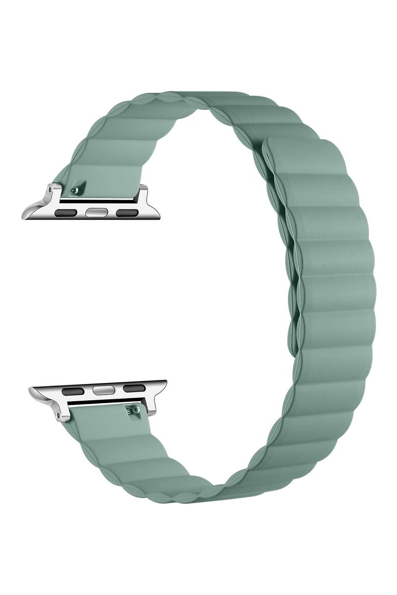 Silicone Apple Watch® Watchband, Alternate, color, SAGE GREEN