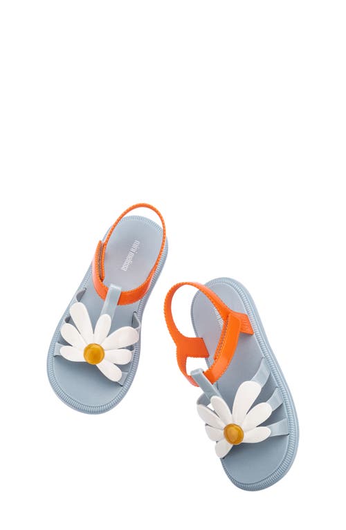 Melissa Kids' Mini Hip Bloomy Sandal In Blue/orange
