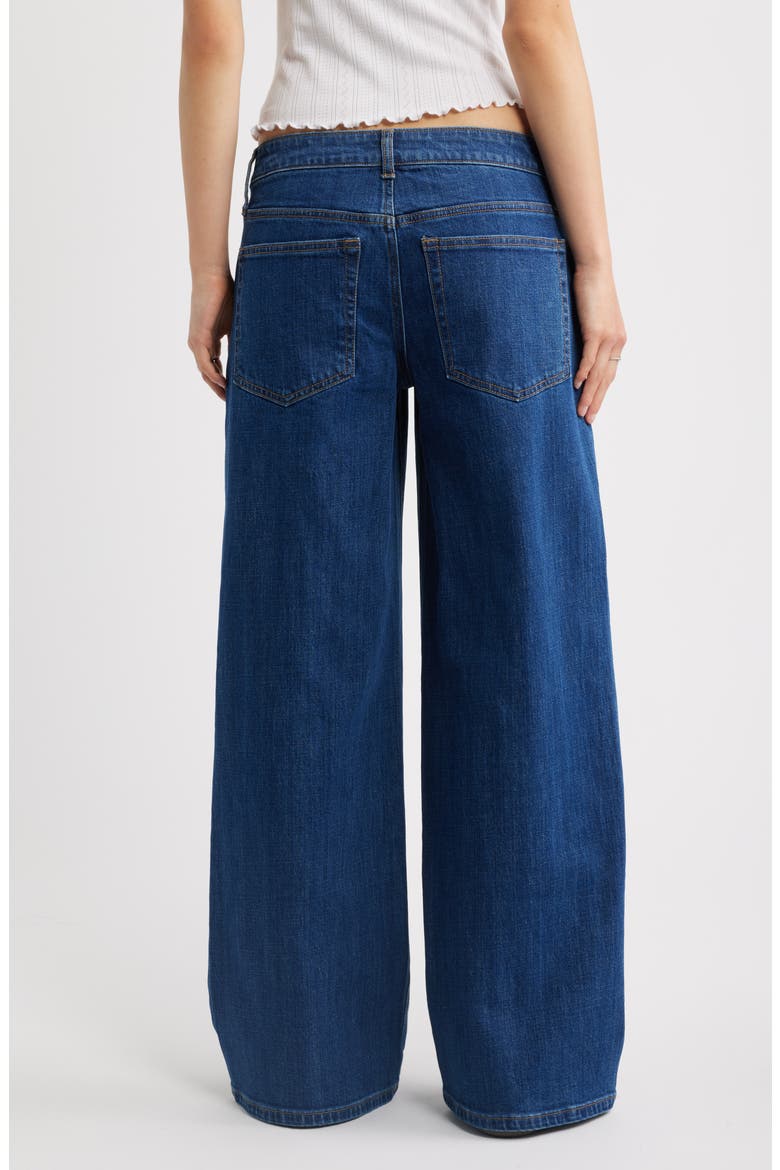 Low Rise Baggy Wide Leg Jeans, Alternate, color, LA BREA WASH