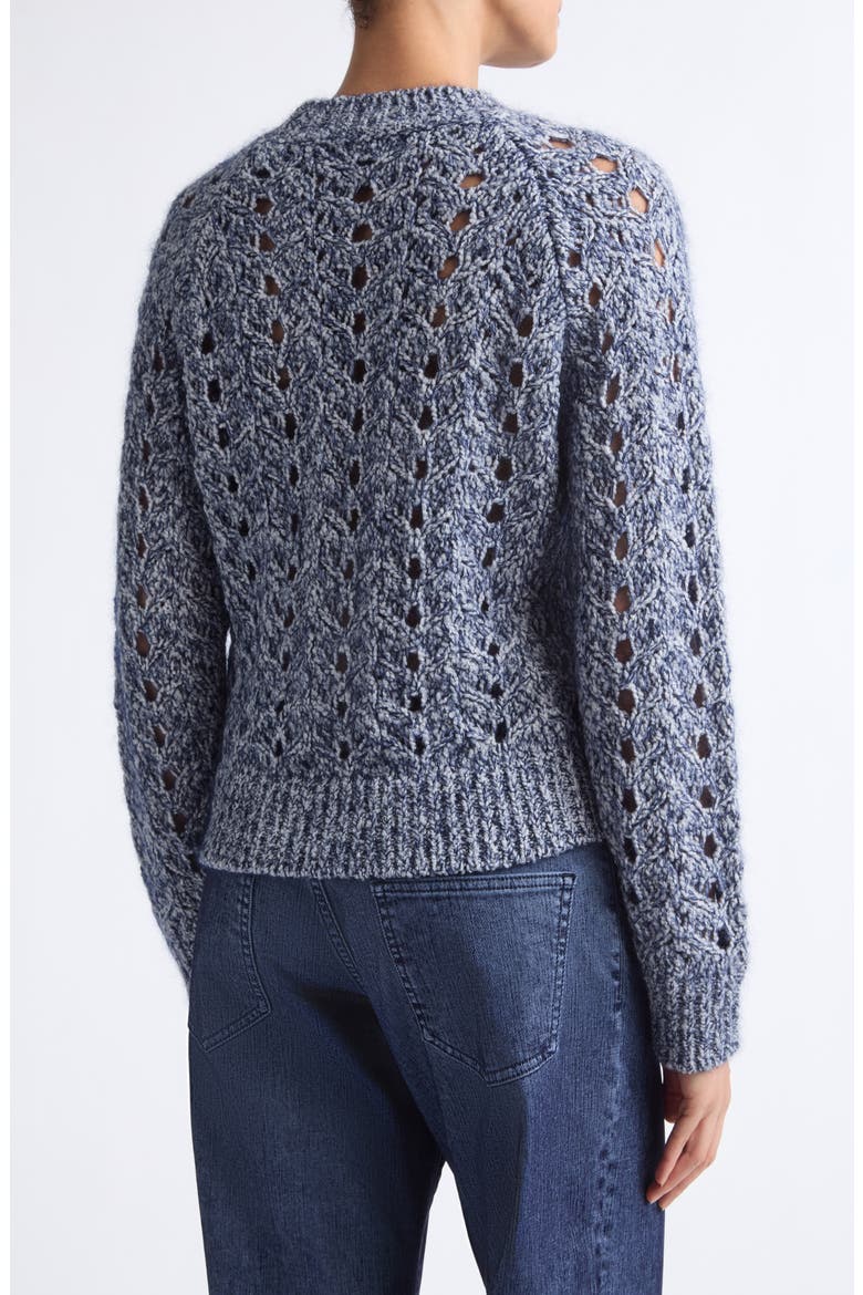 Open Stitch Wool Blend Sweater, Alternate, color, 11 BLUE