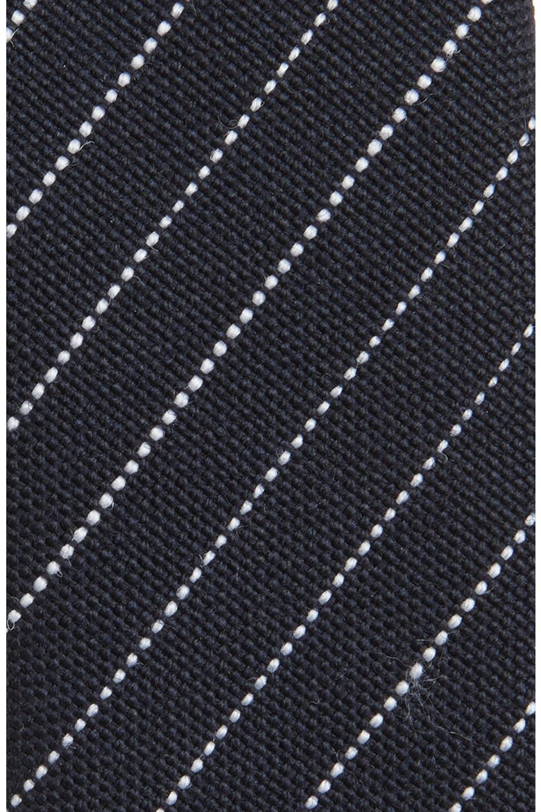 Classic Pinstripe Wool Tie, Alternate, color, NAVY