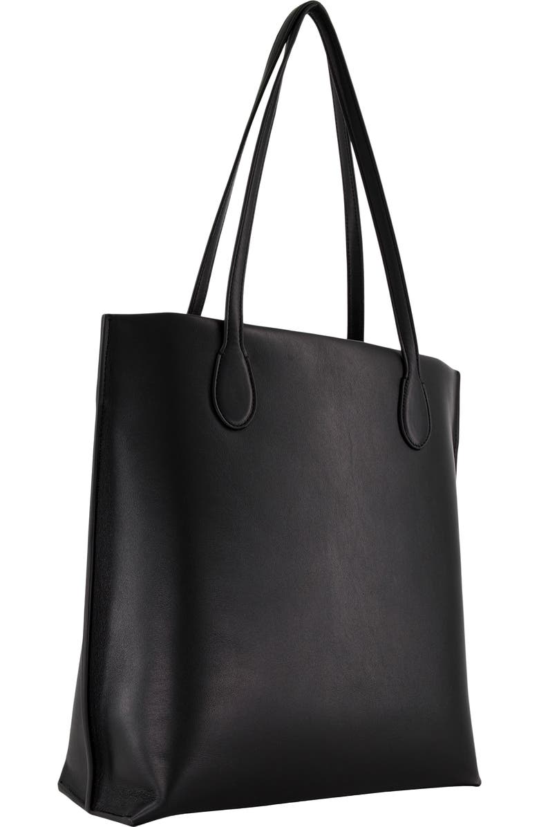 Vince Athene Leather Tote, Alternate, color, Black