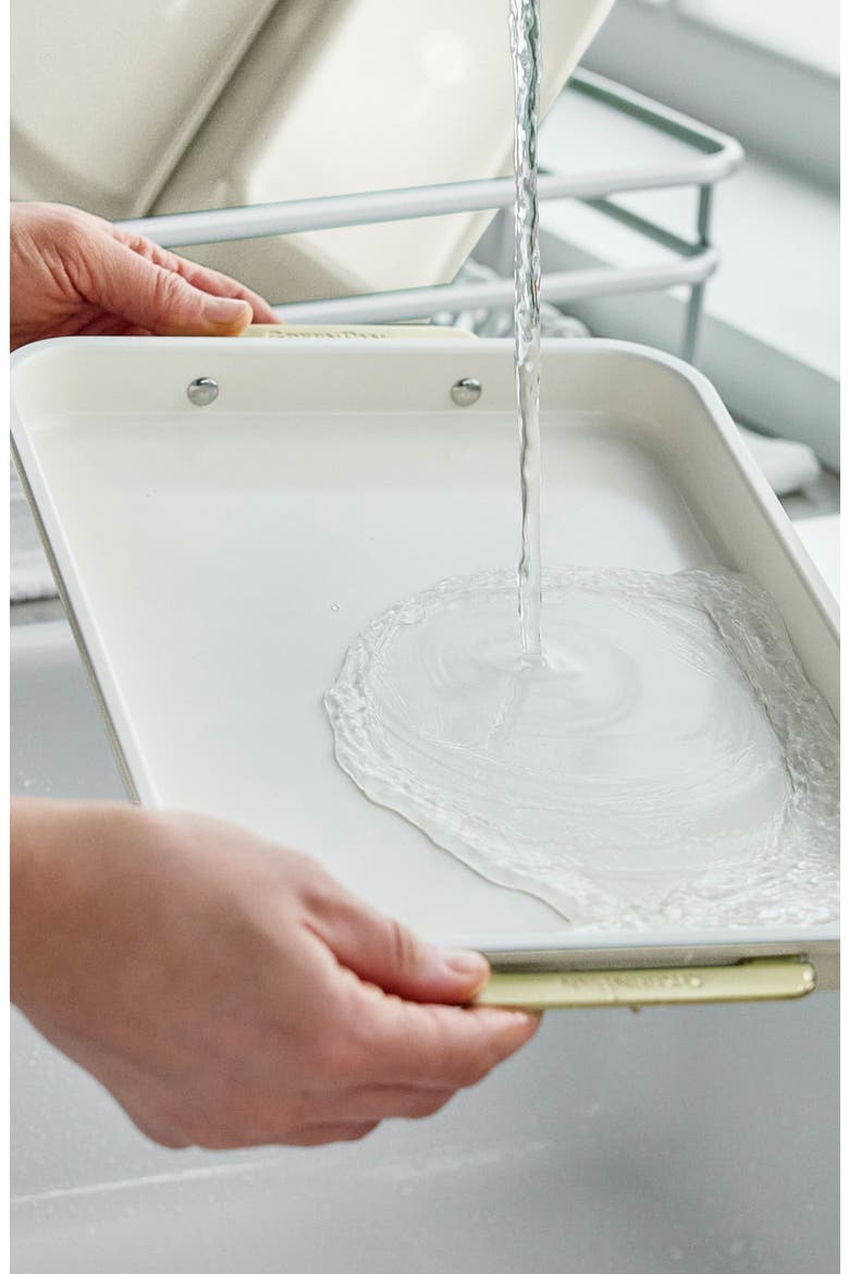 Ceramic Nonstick 13 x 9 Cookie Sheet, Alternate, color, CREAM