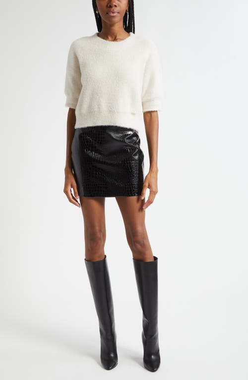 L'agence Guinevere Elbow Sleeve Sweater In White