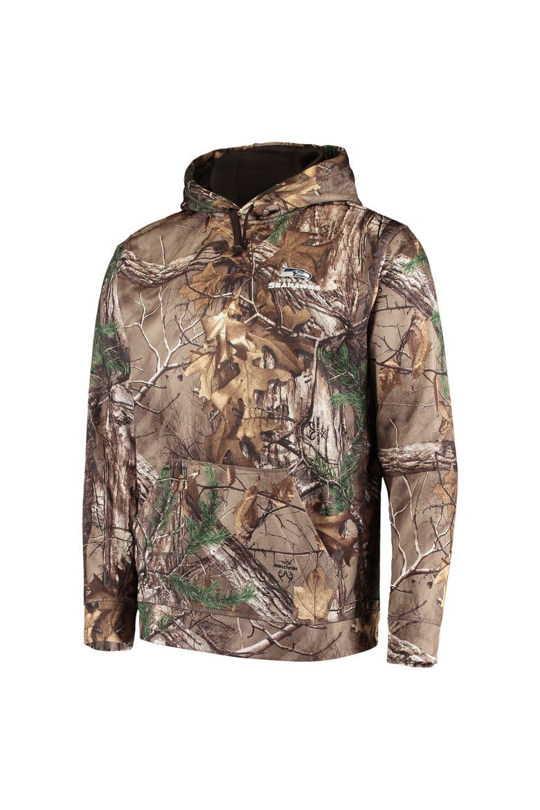 Men's Dunbrooke Realtree Camo Seattle Seahawks Circle Champion Tech Fleece Pullover Hoodie, Alternate, color, Realtree Camo