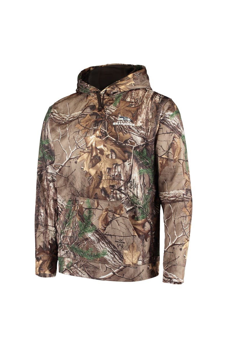 DUNBROOKE Men's Dunbrooke Realtree Camo Seattle Seahawks Circle Champion Tech Fleece Pullover Hoodie, Alternate, color, Realtree Camo