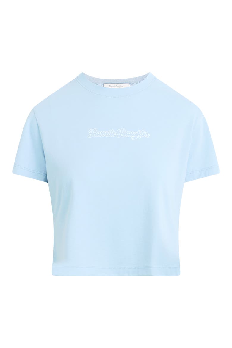 The Crop Varsity T-Shirt, Main, color, SEA BLUE