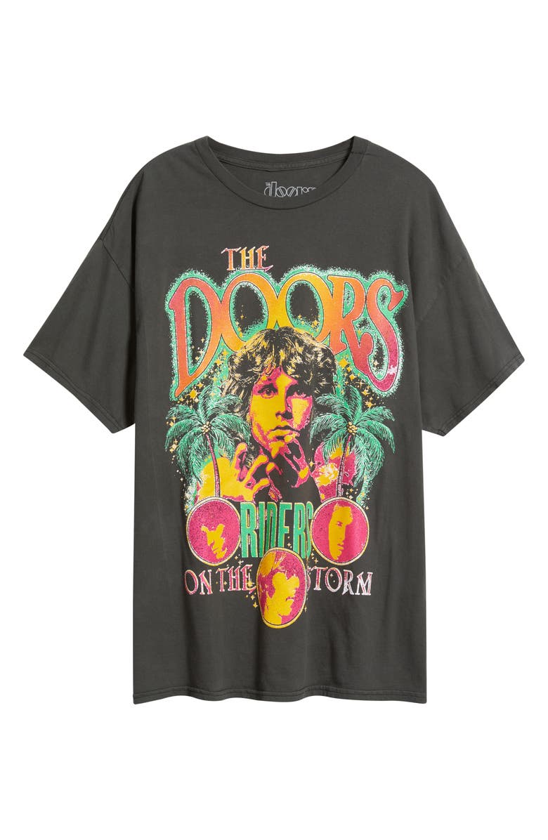 Merch Traffic The Doors Riders on the Storm Oversize Graphic T-Shirt, Alternate, color, Black