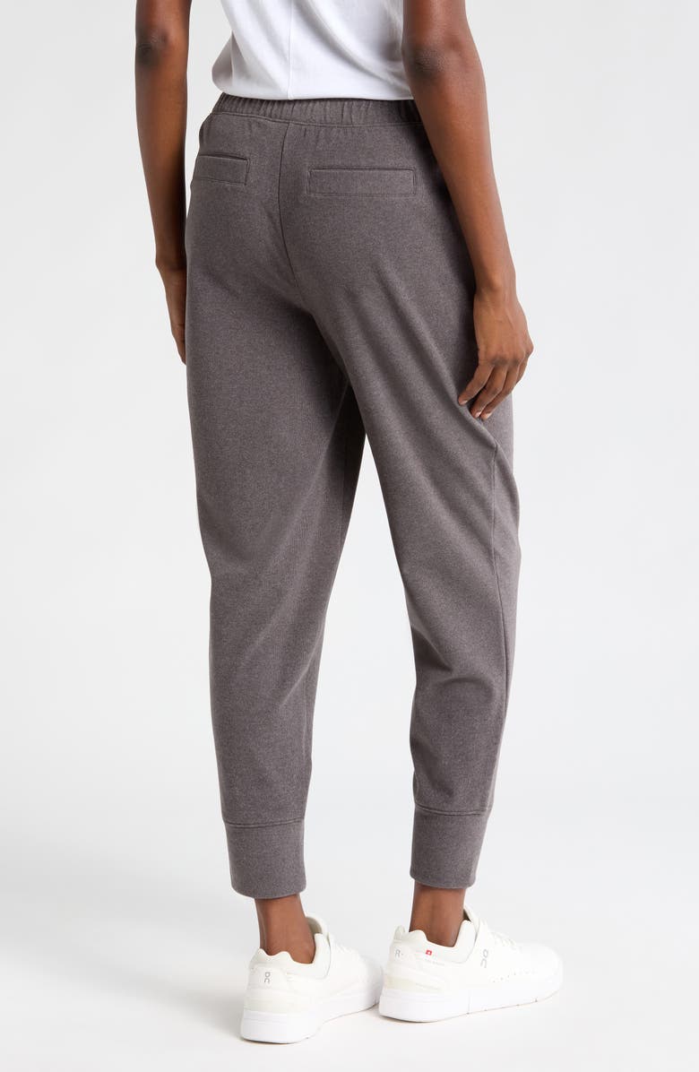 Varley Brushed Rib Knit Slim Joggers, Alternate, color, Black Marl