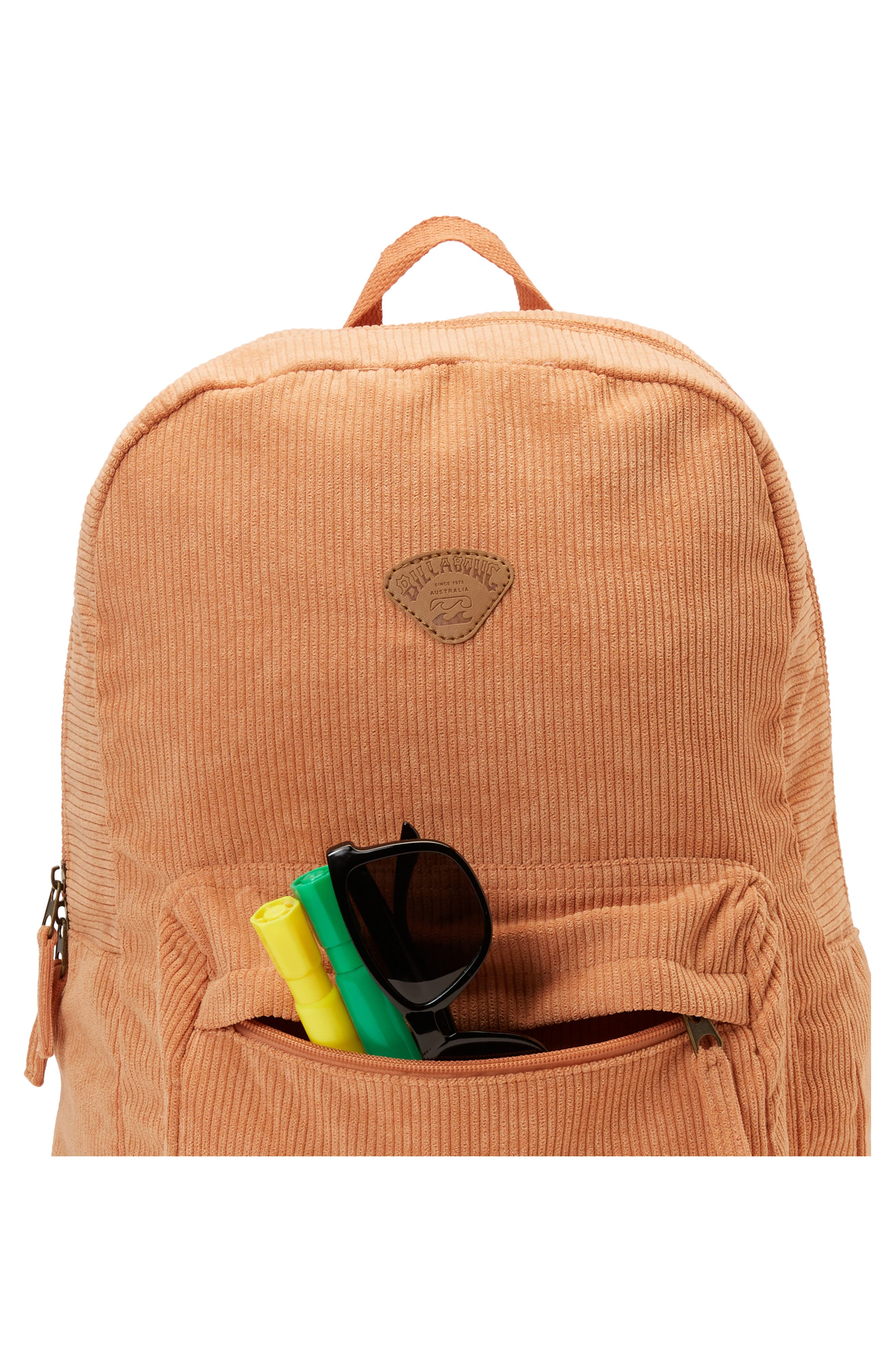 Billabong School's Out Corduroy Backpack, Alternate, color, 