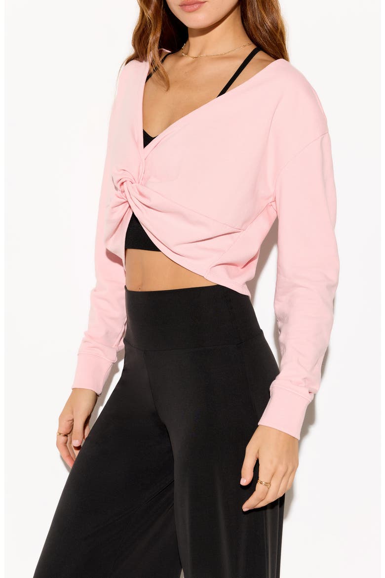 Mystic Multifit Cotton Blend Sweatshirt, Alternate, color, PEONY PINK
