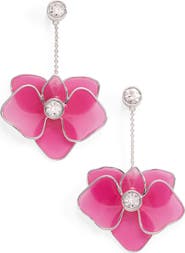 Alex and Ani New York Botanical Garden® Orchid Statement Earrings