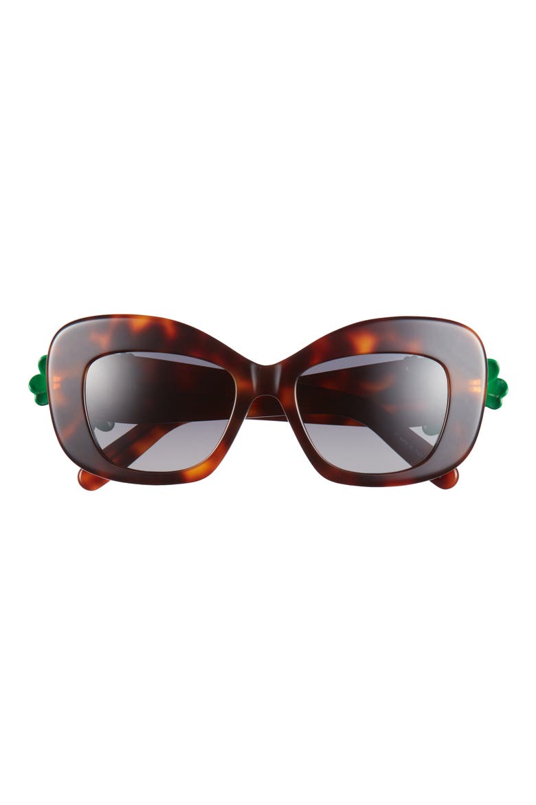 'Dior Clover S3I 51mm Gradient Butterfly Sunglasses, Main, color, BLONDE HAVANA / GRADIENT SMOKE