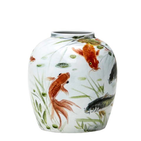 Handpainted Fish Pot