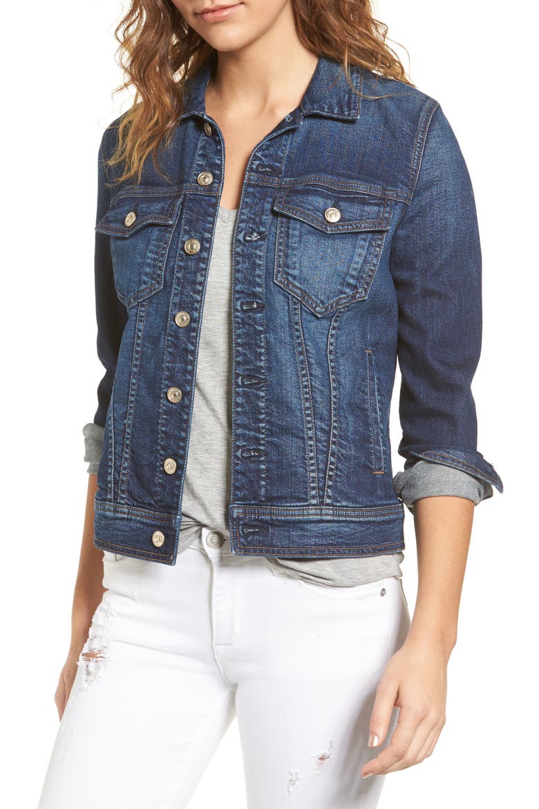 Classic Denim Jacket, Main, color, EDEN PORT