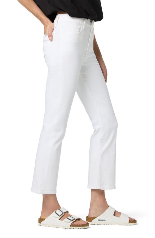 Joe's High Waist Crop Bootcut Jeans In White