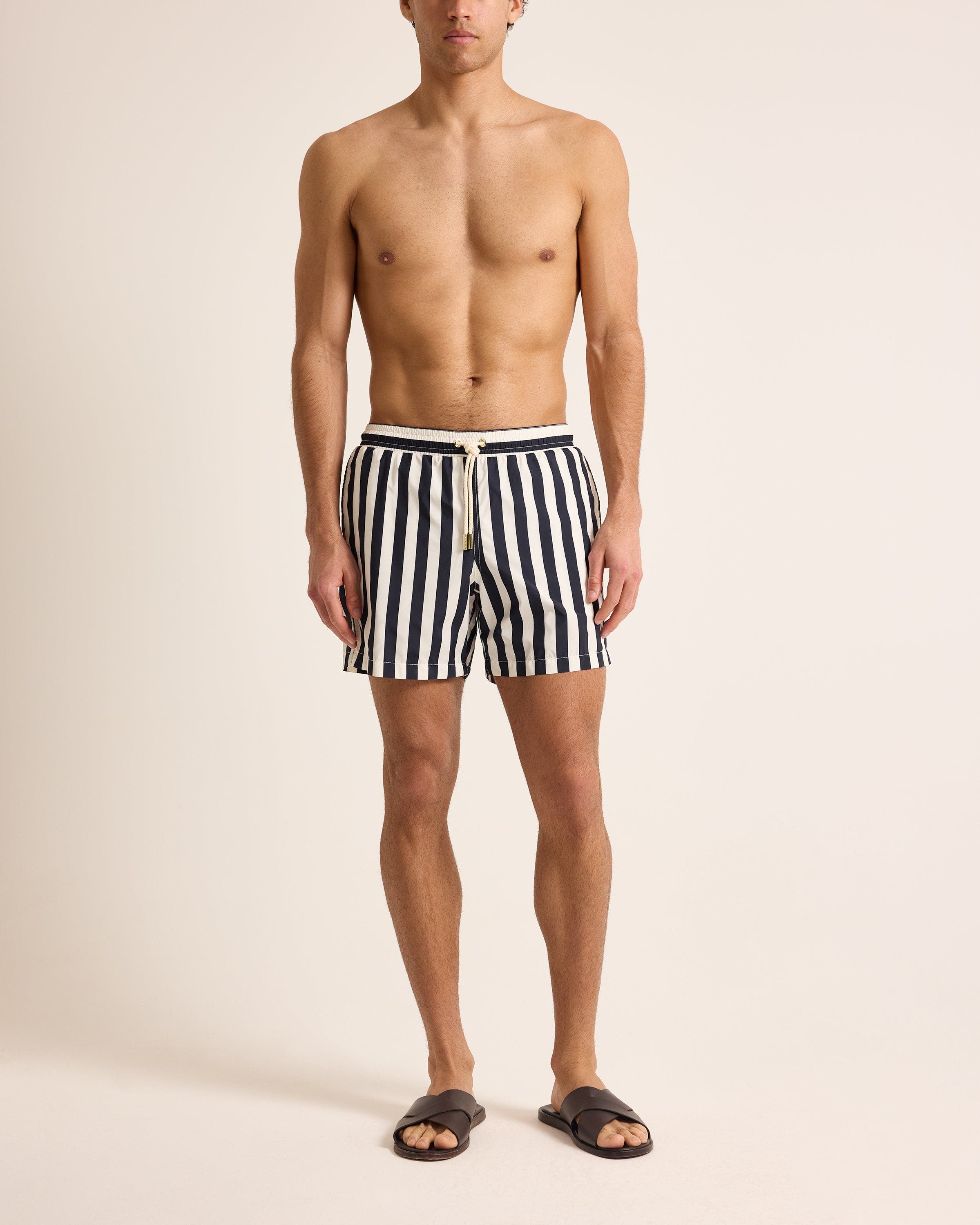selected NIGHT IRIS/WHITE SAND STRIPE