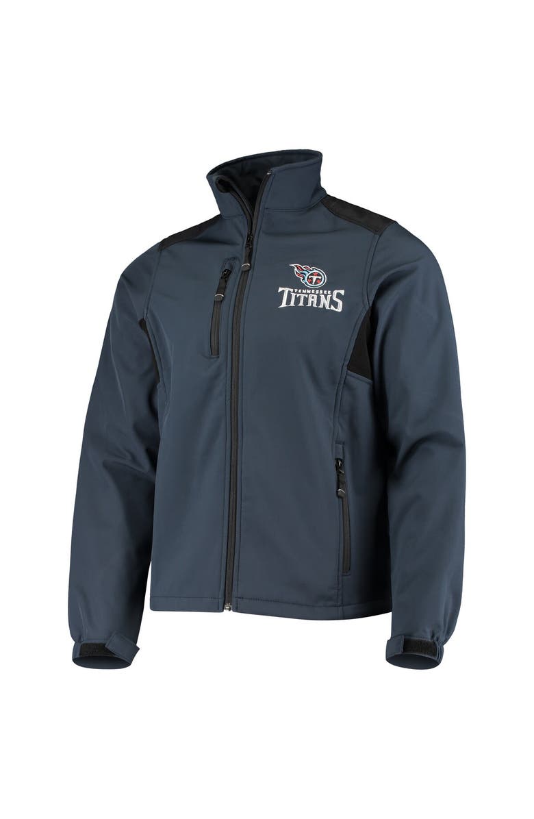 DUNBROOKE Men's Dunbrooke Navy Tennessee Titans Circle Softshell Fleece Full-Zip Jacket, Alternate, color, Navy