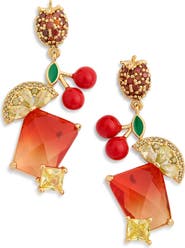 EYE CANDY LOS ANGELES Anya Cubic Zirconia Fruit Juice Drop Earrings