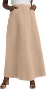Jessica London Denim Inset Maxi Skirt