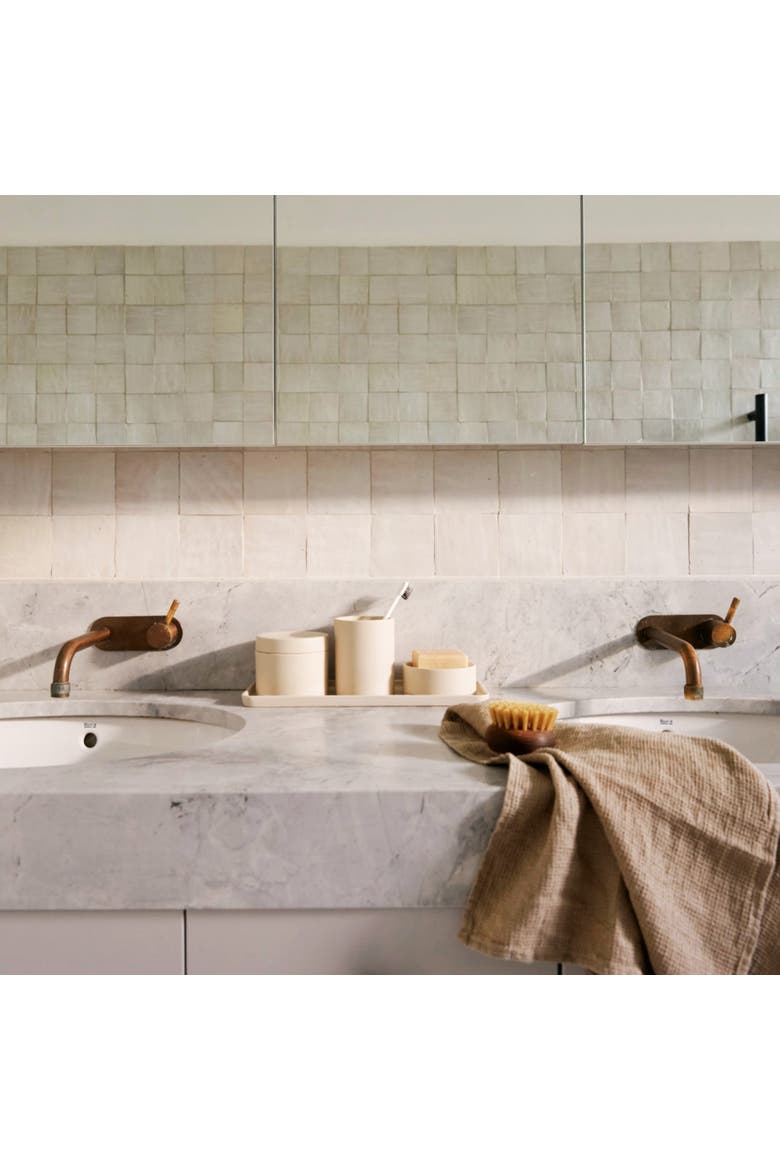Sabia Soap Dish - Bathroom Accessories - 10cm x 4cm, Alternate, color, Sand