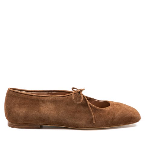 Amelia  Suede Ballerina Flat