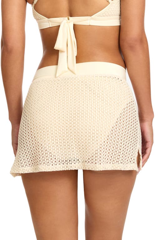 Robin Piccone Charlotte Cover-up Miniskirt In Neutral