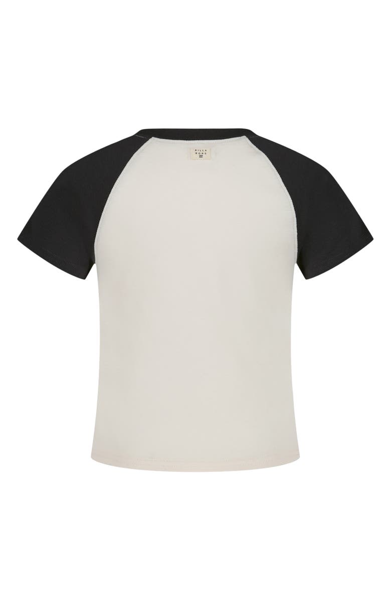 Billabong Kids' What a Vibe Raglan T-Shirt, Alternate, color, Black Sands