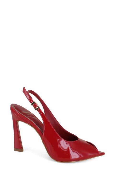 Priya Slingback Peep Toe Pump (Women)