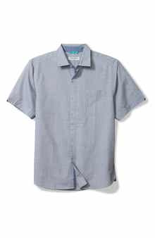 Tommy Bahama Nova Wave Short Sleeve Seersucker Button-Up Shirt