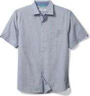 Tommy Bahama Nova Wave Short Sleeve Seersucker Button-Up Shirt