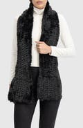 Lyla Grant Fur-Free Rex Rabbit (Faux Fur) Knit Scarf
