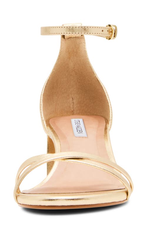 Steve Madden Rae Ankle Strap Sandal In Gold