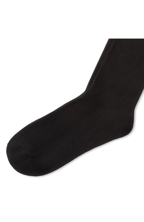 Polo Ralph Lauren Cotton Blend Rib Knee High Socks In Black