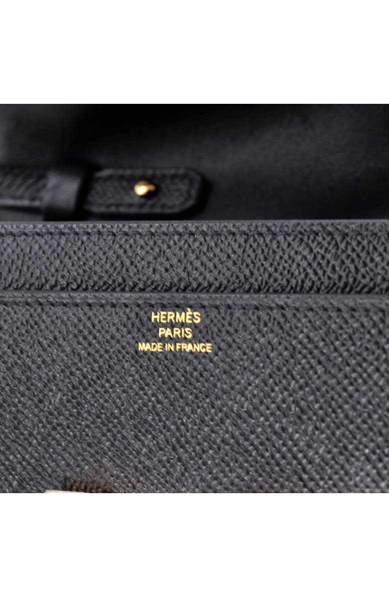Pre-Owned Hermes Constance To Go Wallet Epsom, Alternate, color, Noir
