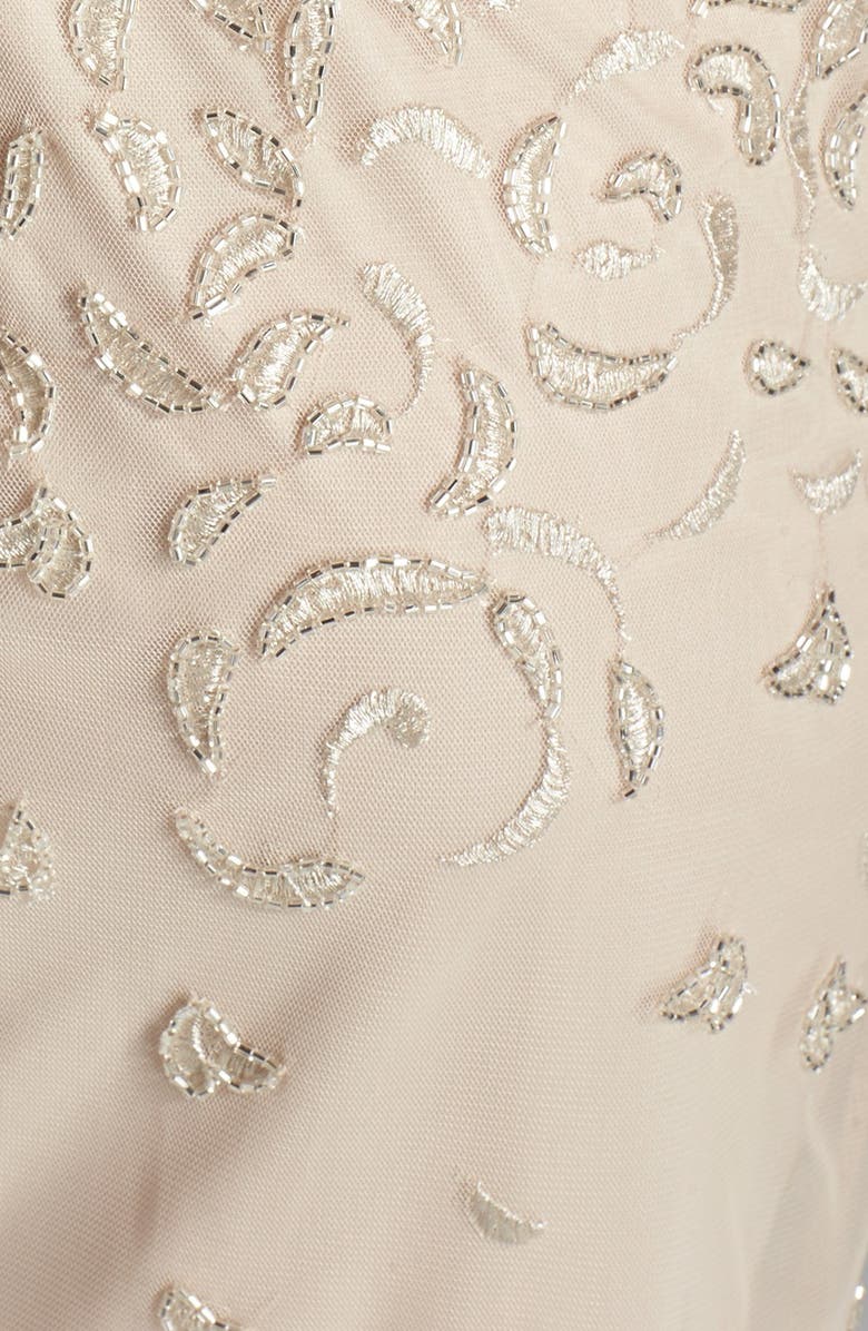 Aidan Mattox Beaded Embroidered Sheath Dress, Alternate, color,